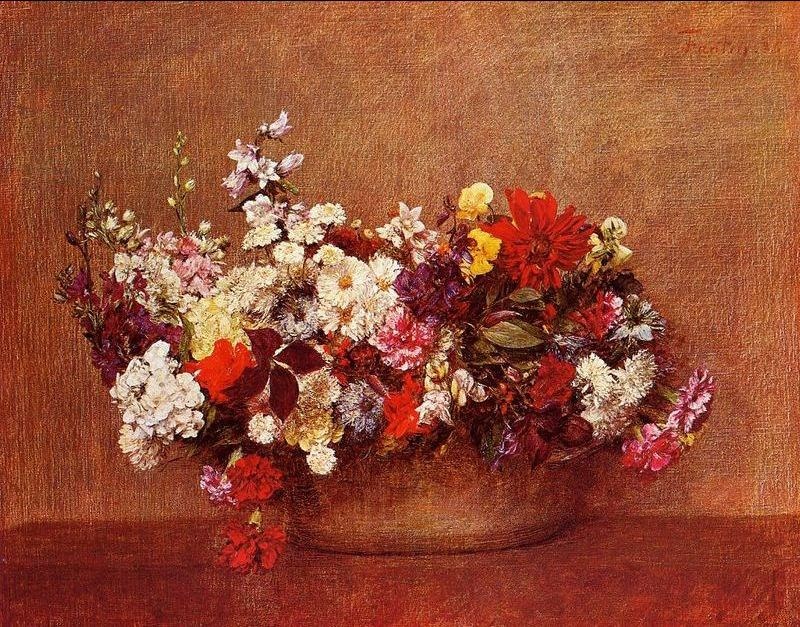 Henri Fantin-Latour Flowers in a Bowl